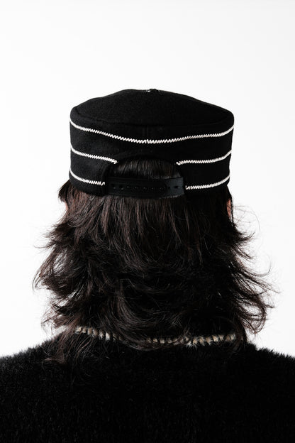 Wool Pillbox Hat